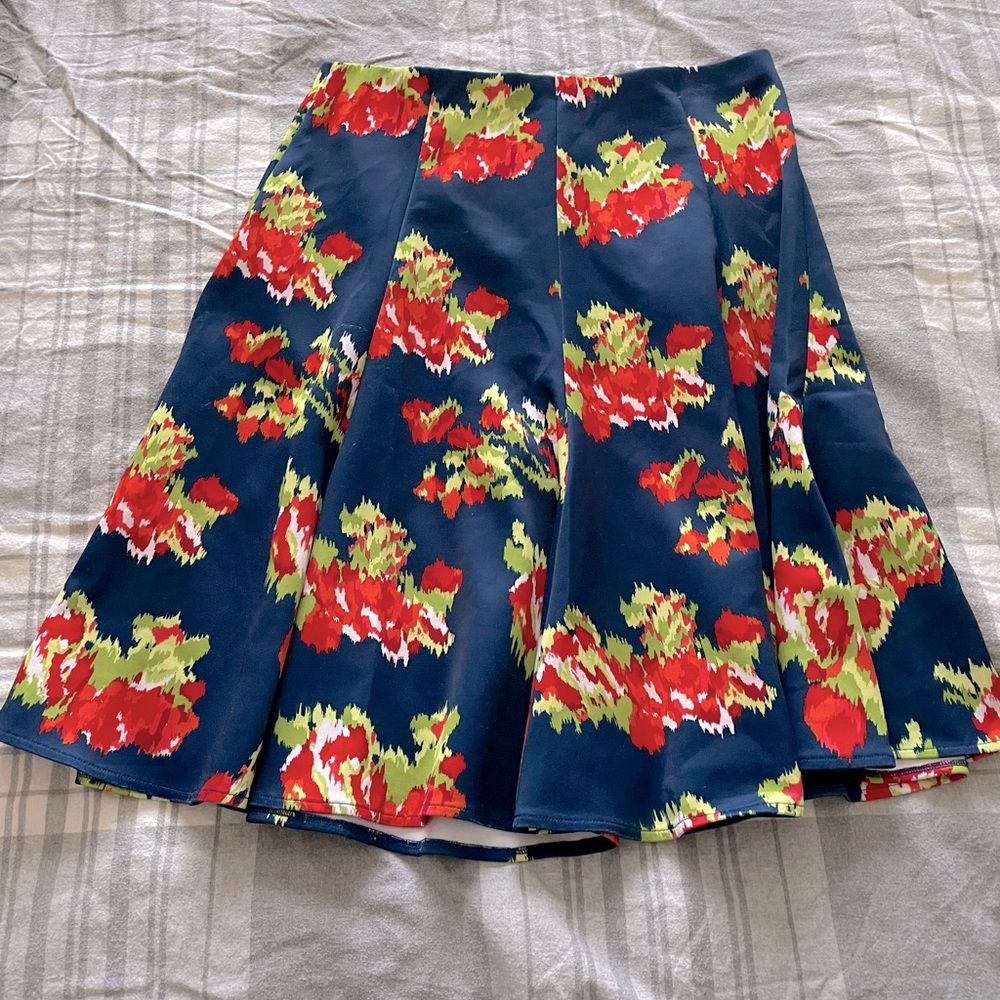 Batik Floral Swish Skirt